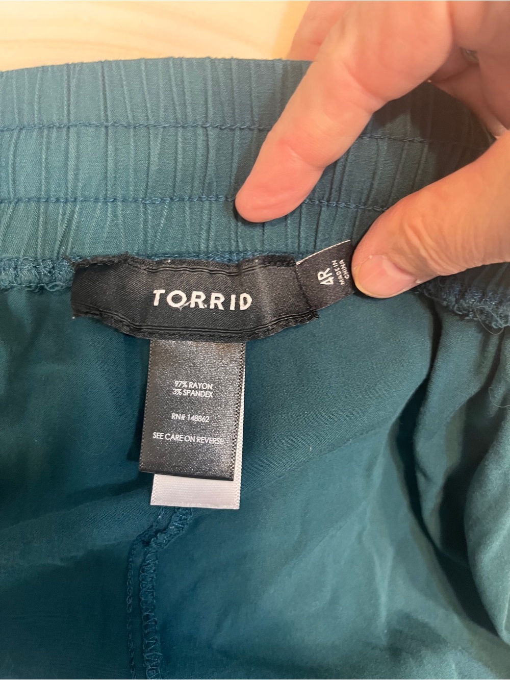 torrid Teal Green Cargo Pants - Picture 4 of 4